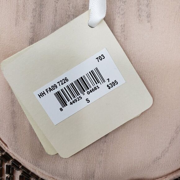 NWT Haute Hippie Blouse Womens Small Silk Beaded Embellished Tunic Top Boho - Picture 4 of 14